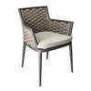 DL TIGER Szürke modern Fém kültéri szék