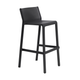 NARDI TRILL STOOL Fekete design Műanyag kültéri bárszék