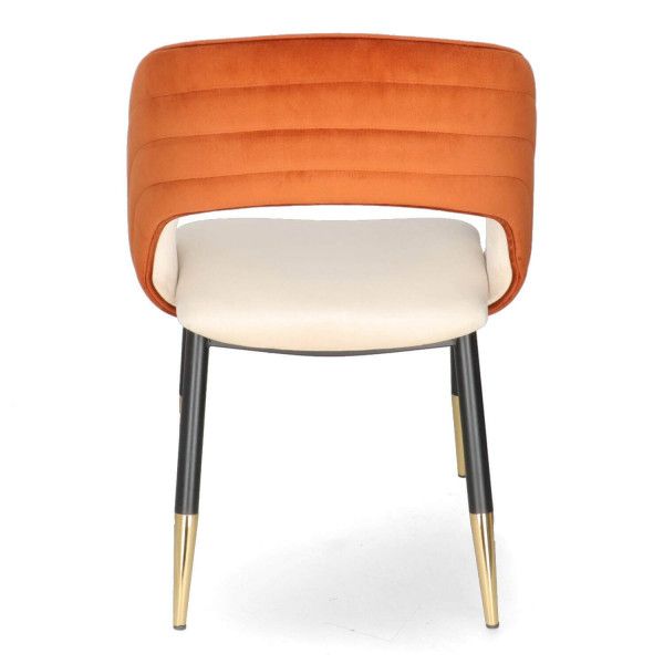 NI HELIA Orange elegant Upholstered indoor chair