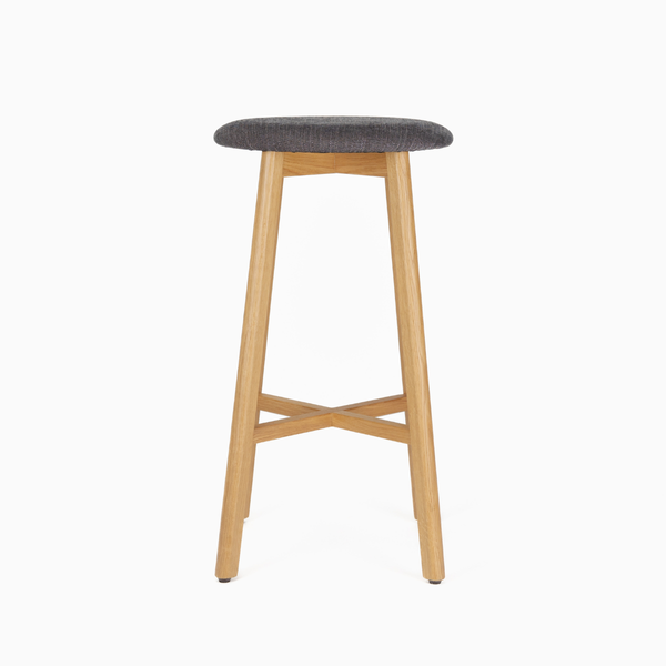 DL JESSICA Szürke, Natúr klasszikus Fa beltéri bárszék