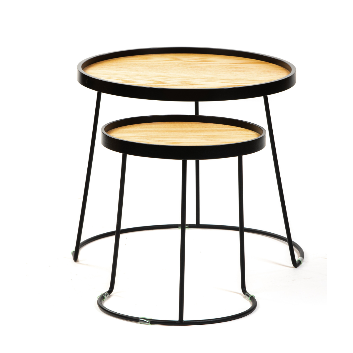 DL LENORA SET Fekete design Dohányzóasztal