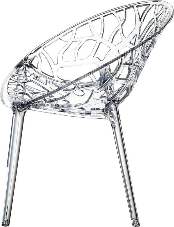 AT CRYSTAL ÁTLÁTSZÓ design Műanyag kültéri szék