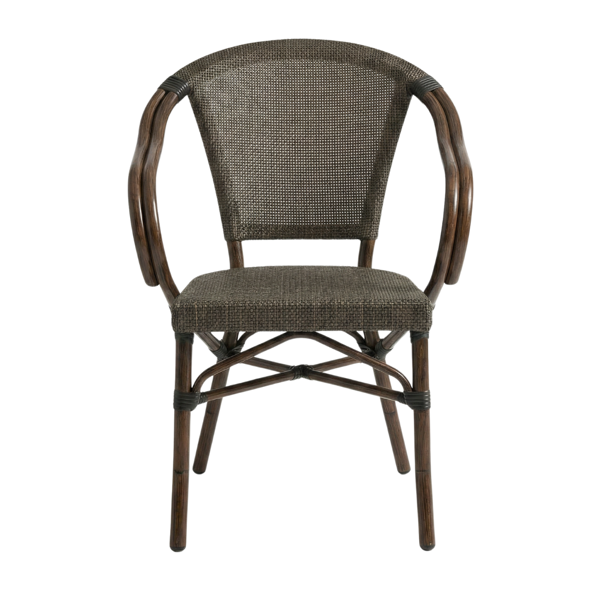 DL STAR C  Barna design, vintage Tessil betétes kültéri szék