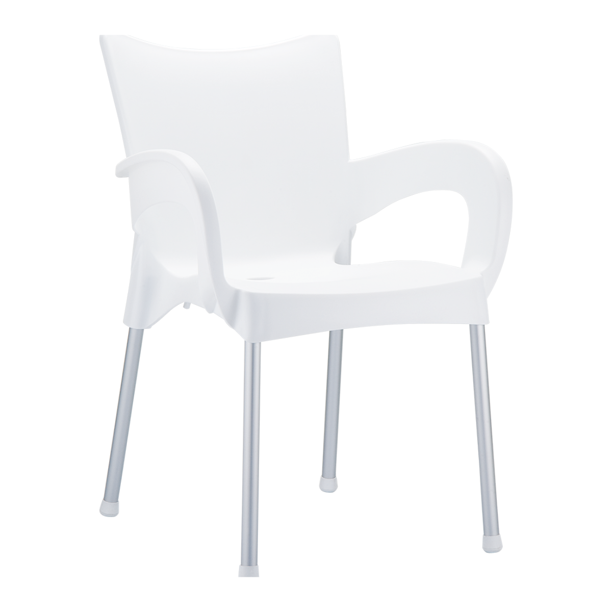 ST ROMEO Fehér design Műanyag kültéri szék