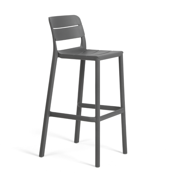 NARDI CASSIA STOOL Szürke design Műanyag kültéri bárszék