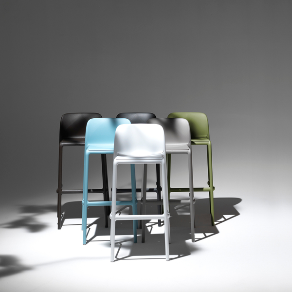 NARDI FARO Antracit design Műanyag kültéri bárszék