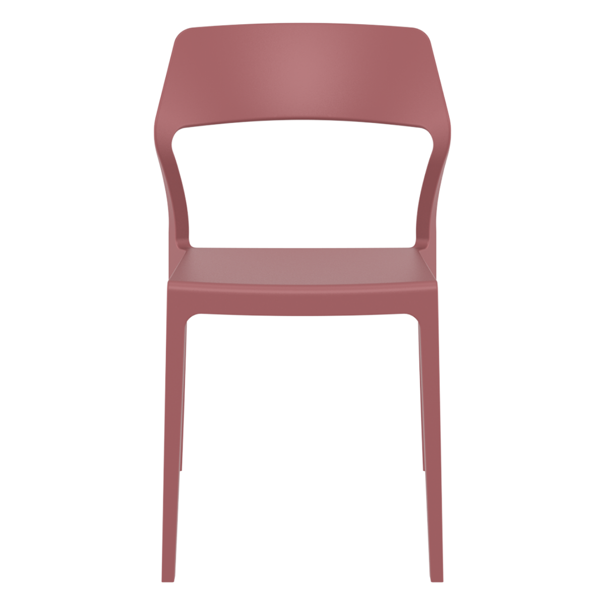 ST SNOW Bordó design Műanyag kültéri szék