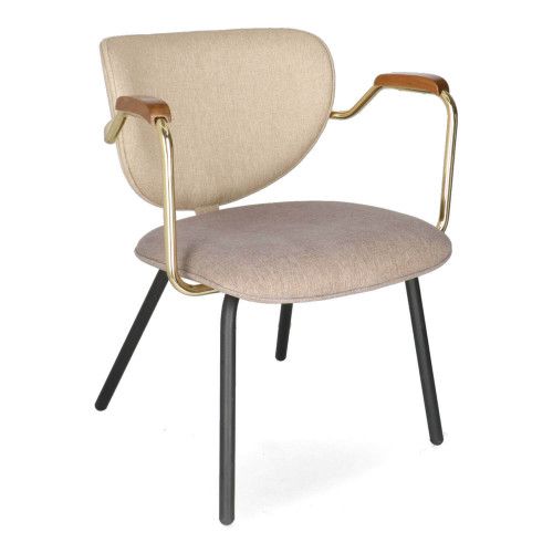 NI ROXY Barna, Taupe vintage Kárpitos beltéri szék