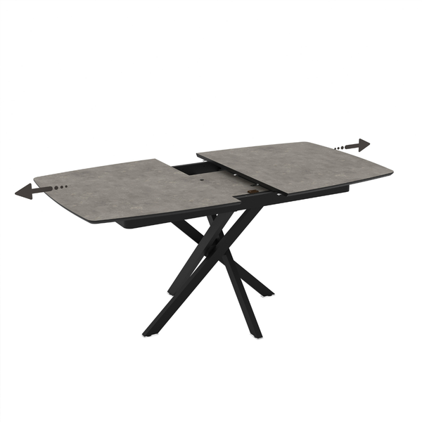 ET FELICIA Szürke design Beltéri komplett asztal