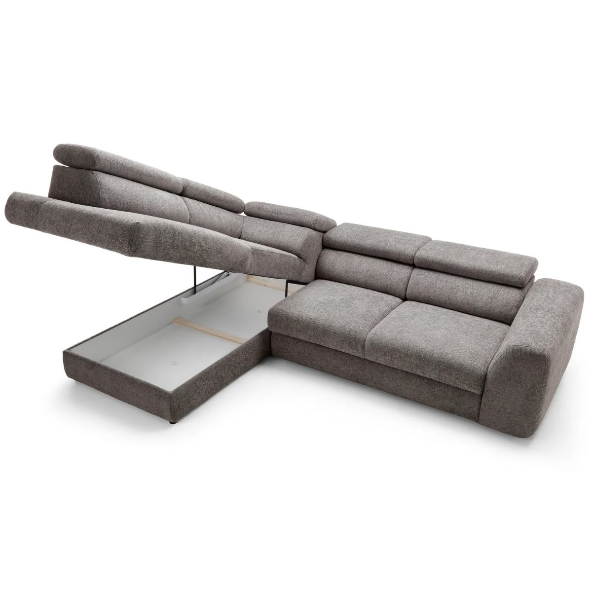 ET BENJAMIN Szürke design Sarokgarnitúra