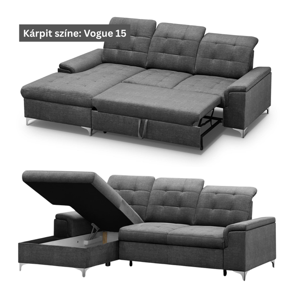 ET ALINA Több színben modern Sarokgarnitúra