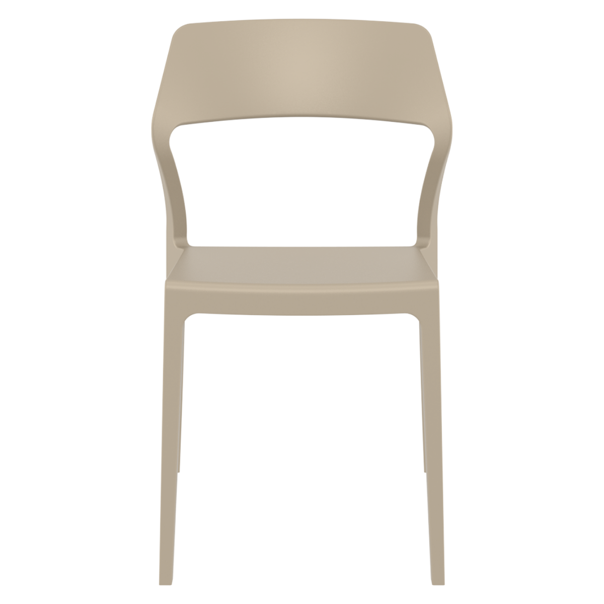 ST SNOW Taupe design Műanyag kültéri szék