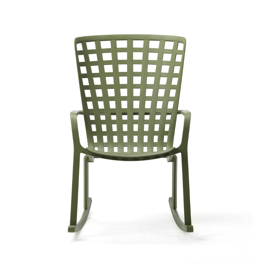 NARDI FOLIO ROCKING Zöld design Műanyag kültéri szék