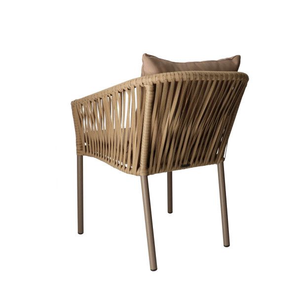 DL GOA Taupe elegáns Polirattan kültéri szék