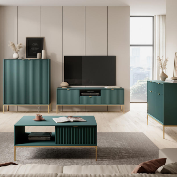 IK NOVARA Zöld design Komód