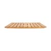 KCS OAK 70x70 Brown classic Solid Wood Outdoor Tabletop