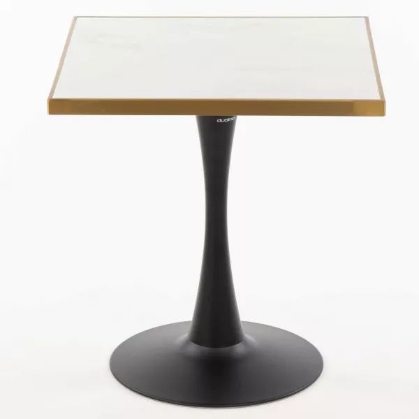 FT CERAMIC 70x70 White elegant Decorated Indoor Tabletop