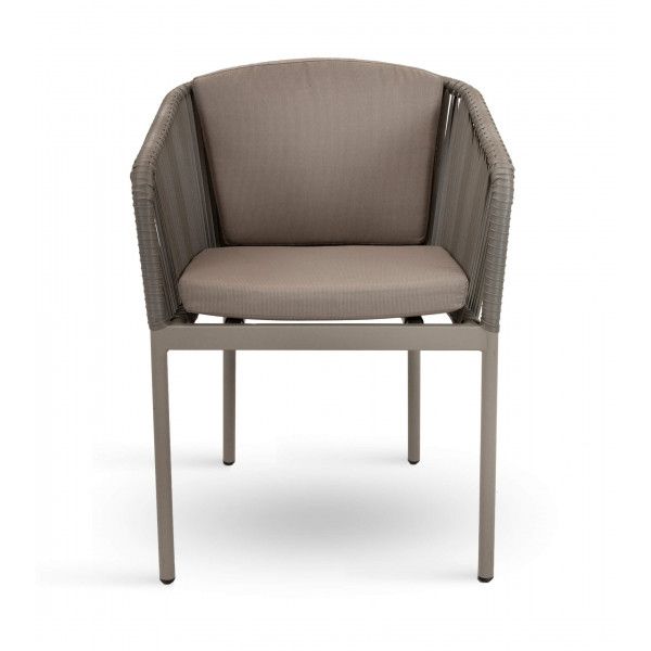 DL PANDA Barna elegáns Polirattan kültéri szék