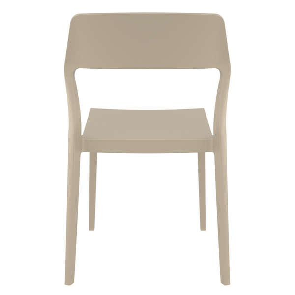 ST SNOW Taupe design Műanyag kültéri szék