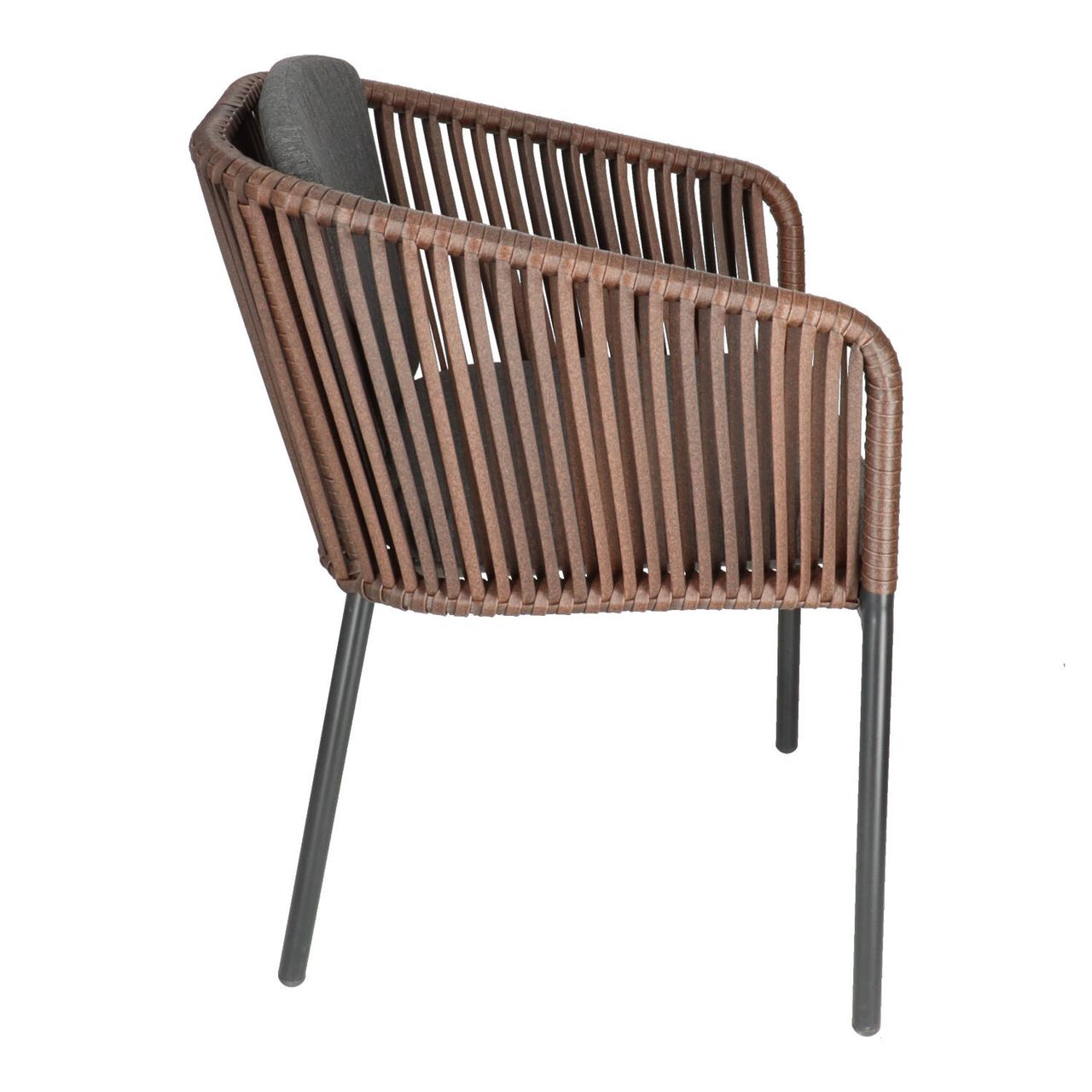 DL PANDA CHOCOLATE Barna elegáns Polirattan kültéri szék