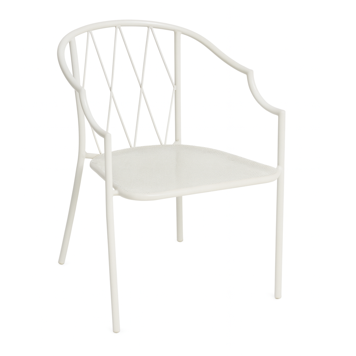 EU COMO Utolsó 4 db  Fehér design Fém kültéri szék