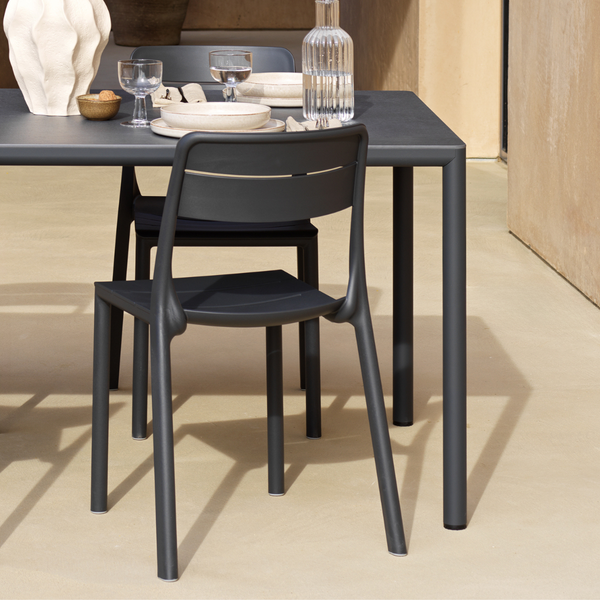 NARDI CASSIA BISTROT  Antracit design Műanyag kültéri szék
