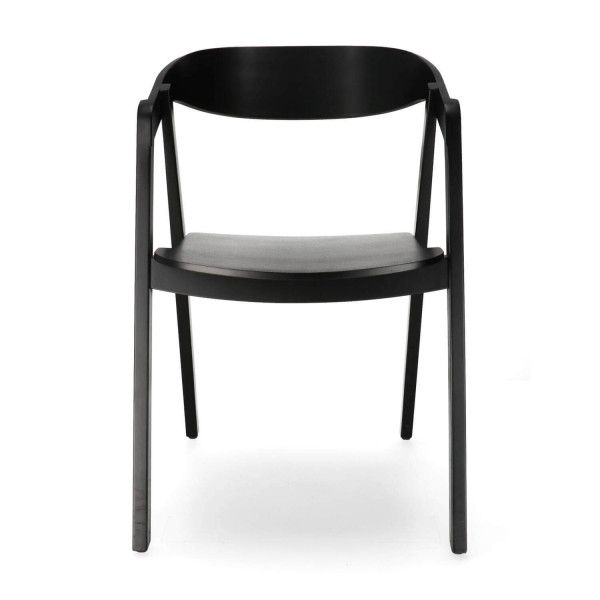 GB NELL Fekete minimalista Fa beltéri szék