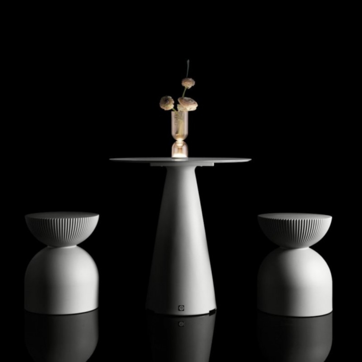 LX ARABA LAMP A  Fehér design Kültéri asztali lámpa