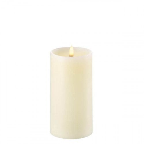 U LED CANDLE PILLAR 15 Fehér Asztali dekoráció