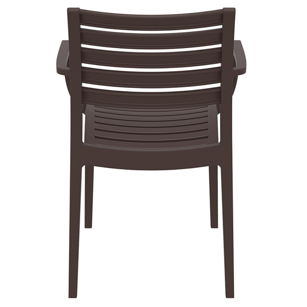 ST ARTEMIS Barna design Műanyag kültéri szék