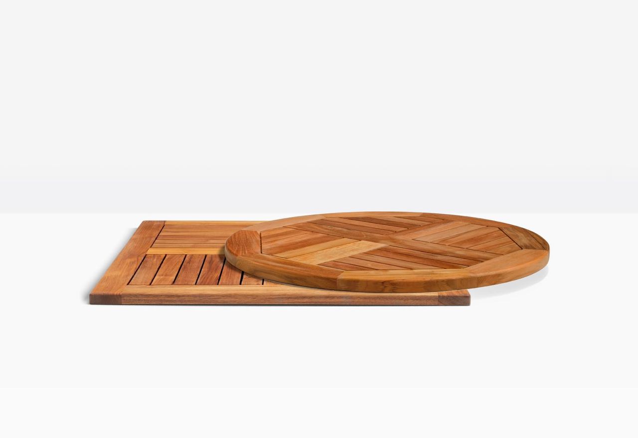 PEDRALI TEAK TOP 60x60 Brown classic Outdoor Teak Tabletop