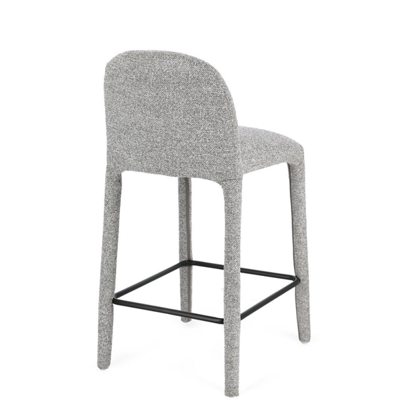 BT ANKARA Szürke design Kárpitos beltéri bárszék