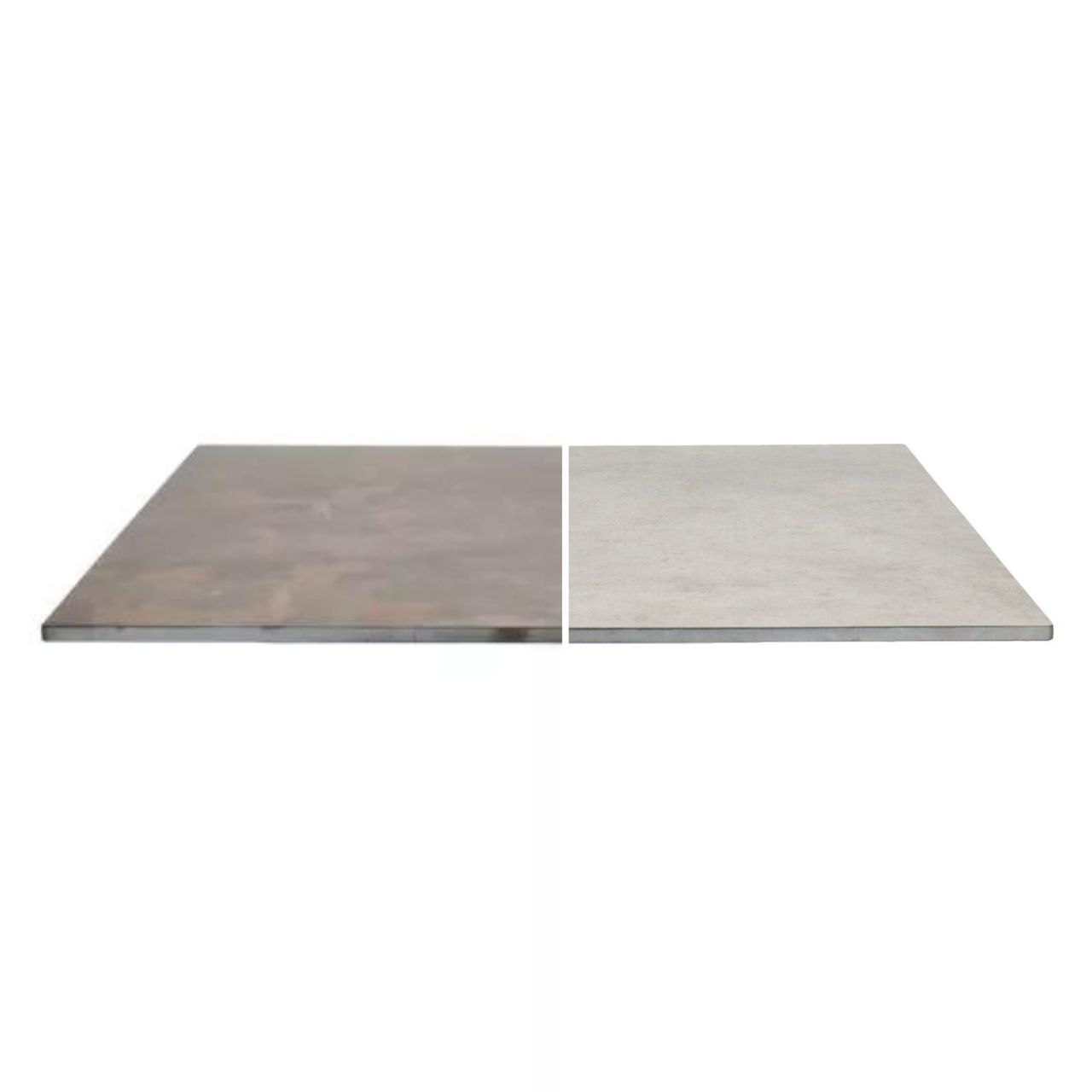 SP MANHATTAN / METALIC 70x70 Grey, Brown industrial Tabletop