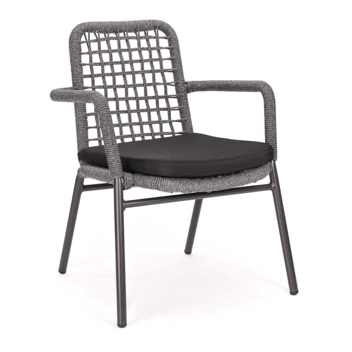 DL FONZO P Szürke design Polirattan kültéri szék