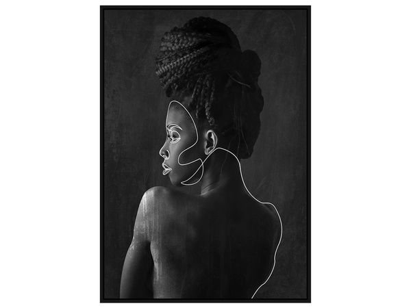 EO BLACK WOMAN utolsó 1db  Fekete design Képkeret