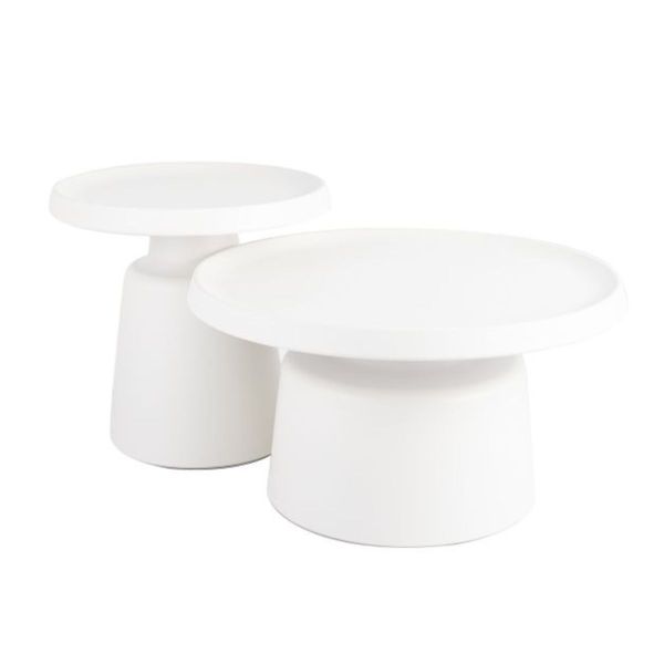 SI JORGOS SZETT Fehér design Dohányzóasztal