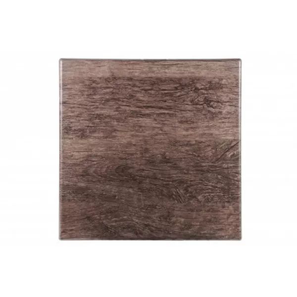 WERZALIT RUSTIC DARK OAK 60x60 Brown classic Topalit, Werzalit Tabletop
