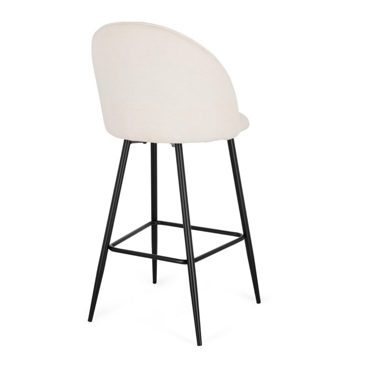 BT MINA Fehér design Kárpitos beltéri bárszék