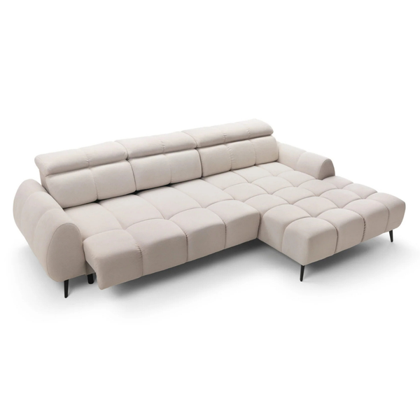 ET LUMIRA Bézs design Sarokgarnitúra