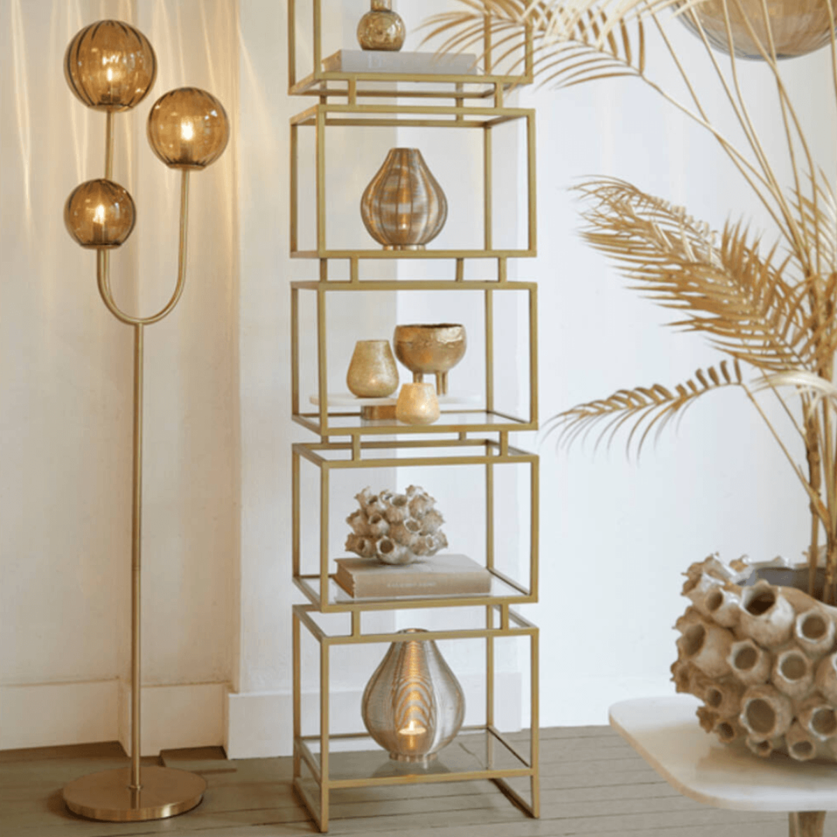 LL MAGIRA Utolsó 1db  Bronz, Arany design Beltéri állólámpa