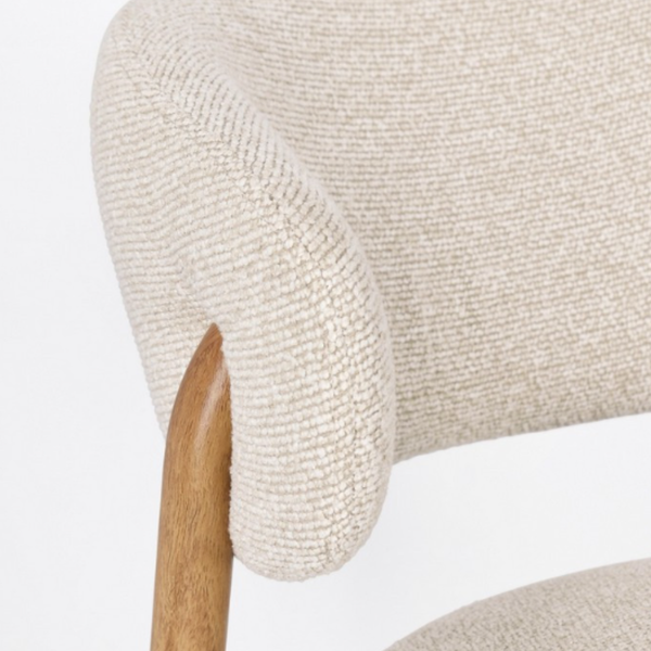 BT CASSY Bézs, Fa design Kárpitos beltéri szék