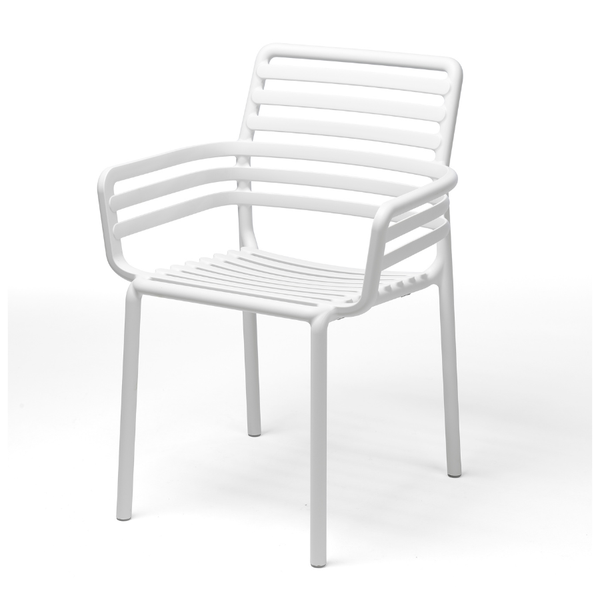 NARDI DOGA ARMCHAIR Fehér design Műanyag kültéri szék