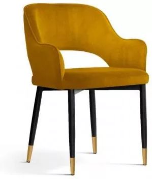 AT MAYA Gold, Yellow elegant Upholstered indoor chair