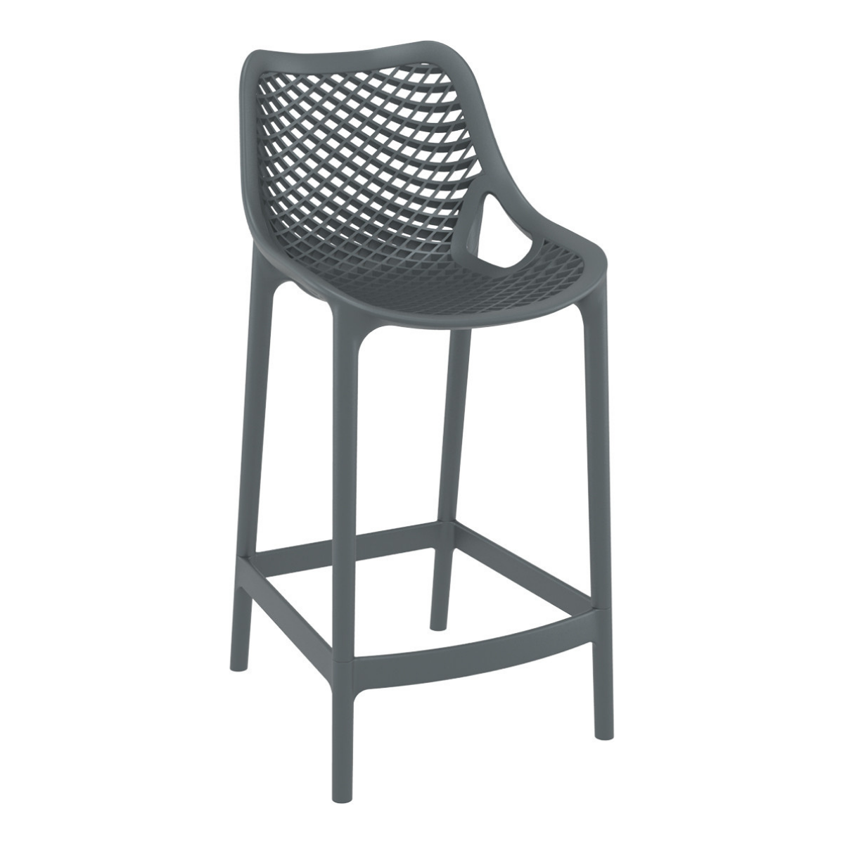 ST AIR 65 Fekete design Műanyag kültéri bárszék