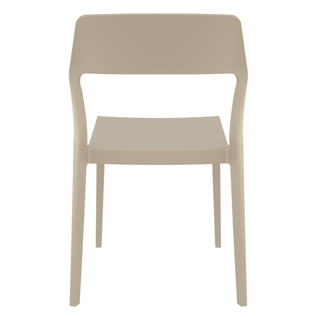 ST SNOW Taupe design Műanyag kültéri szék
