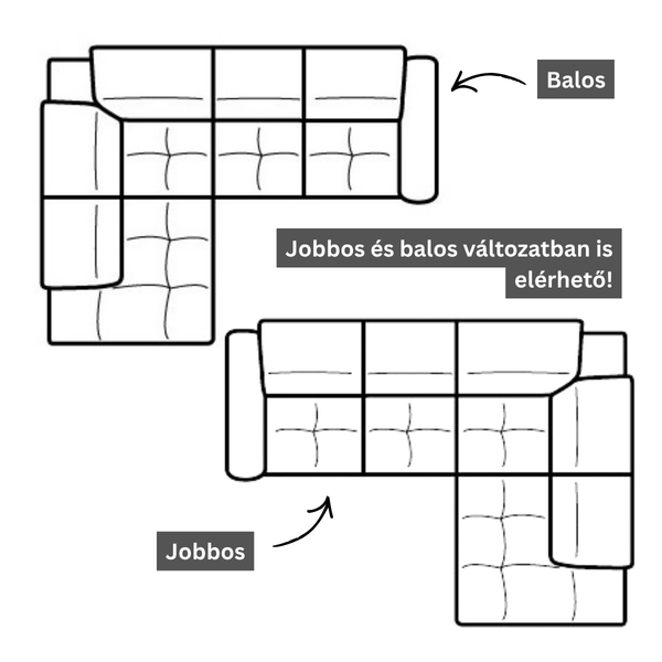 ET ANGIE Bézs design Sarokgarnitúra