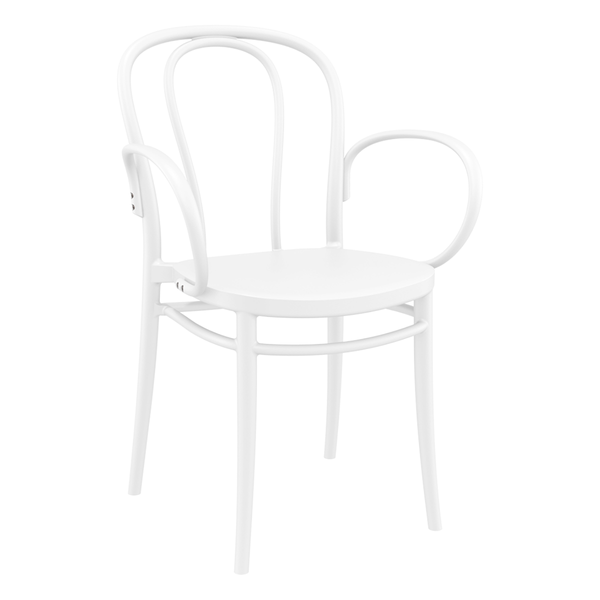 ST VICTOR XL Fehér design Műanyag kültéri szék