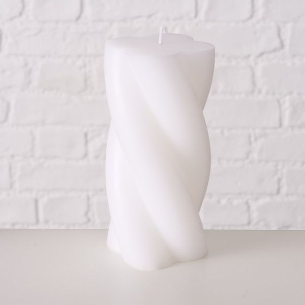 B TWISTER CANDLE Fehér modern Asztali dekoráció