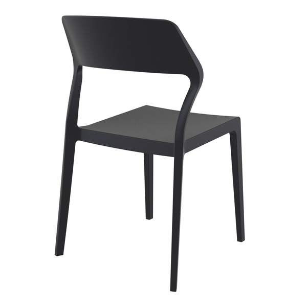 ST SNOW Fekete design Műanyag kültéri szék