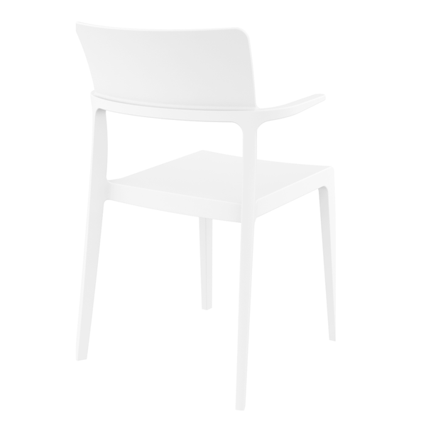 ST PLUS Fehér design Műanyag kültéri szék